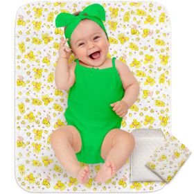 Baby Changing Mat 31.5 x 25.5 inch Waterproof Portable Travel Changing Pad Wipeable Liners with Reinforced Double Seams Change Diaper On The Go Foldab