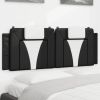 Headboard Cushion Black and White 53.9" Faux Leather