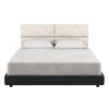 Jaxx Panelist Modern Padded Headboard â€“ Set of 4 Wall Mounted Panels (Each 11.25" x 30") - Queen, Dune Beige Microvelvet