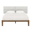 Jaxx Panelist Modern Padded Headboard â€“ Set of 4 Wall Mounted Panels (Each 11.25" x 38") - King, Limestone Grey Microvelvet