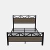 Full Size Bed Frame, Easy Assembly, Brown
