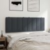 Headboard Cushion Dark Gray 53.9" Velvet