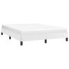 Bed Frame without Mattress White 53.9"x74.8" Full Faux Leather