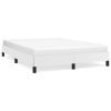 Bed Frame without Mattress White 53.9"x74.8" Full Faux Leather