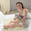 Baby Changing Mat 31.5 x 25.5 inch Waterproof Portable Travel Changing Pad Wipeable Liners with Reinforced Double Seams Change Diaper On The Go Foldab