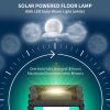 Solar Floor Lamp, Outdoor Rattan Garden Lantern Pathway Light & Decorative Driveway Lighting with Auto On/Off LED Lights for Porch, Yard, Lawn