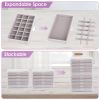 Clear Acrylic Jewelry Box Organizer with 5 Drawers Stackable Jewelry Holder Velvet Storage Case for Earrings Rings Bracelets Necklaces Ideal Gift for