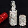 10ML Rhinestone Perfume Dispenser Bottle Bling Bling Small Empty Spray Bottle Travel Portable Toner Bottle,White