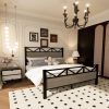Full Size Bed Frame, Easy Assembly, Brown