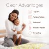Baby Changing Mat 31.5 x 25.5 inch Waterproof Portable Travel Changing Pad Wipeable Liners with Reinforced Double Seams Change Diaper On The Go Foldab