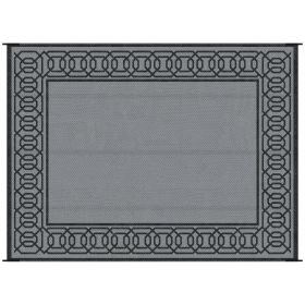 Outsunny Reversible Outdoor Rug, 9' x 12' Waterproof Plastic Straw Floor Mat, Portable RV Camping Carpet, Large Floor Mat for Backyard, Deck, Picnic (Color: as Pic)
