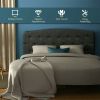 Full Size Faux Linen Upholstered Headboard with Adjustable Heights