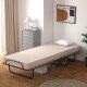 Portable Folding Bed with Memory Foam Mattress and Sturdy Metal Frame Made in Italy