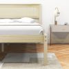 Twin/Full/Queen Size Wooden Bed Frame with Headboard and Slat Support